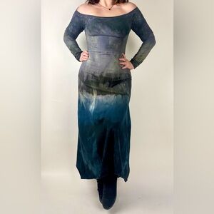 Blossoming Bumble Organic cotton maxi dress